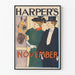 Harper's November Vintage-Poster mit Pferd und elegantem Paar