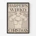 Vintage-Poster Harper's Weekly Weihnachten - Wanddekoration für die Küche