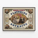 Vintage-Poster Harrison's Flavoring Extracts Philadelphia — gerahmtes Bild an der Wand