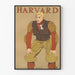 Vintage-Poster Harvard American-Football-Spieler 1907