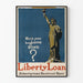 Vintage-Poster Freiheitsstatue - Liberty Loan