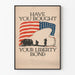 Vintage patriotisches Poster American Liberty Bond