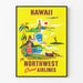 Vintage-Poster Hawaii Northwest Orient Airlines