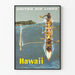 Vintage-Poster Hawaii United Air Lines zur Wanddekoration