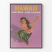 Vintage-Dekorposter Hawaii United Air Lines
