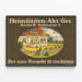 Vintage-Poster Heimstätten Aktiengesellschaft Berlin Bellevue — gerahmtes Bild an der Wand
