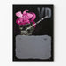Dekoratives Poster Schädel und Hut Rosa im Pop-Art-Stil