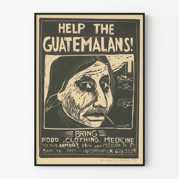 Solidaritätsposter Guatemala - Vintage Humanitäre Hilfe