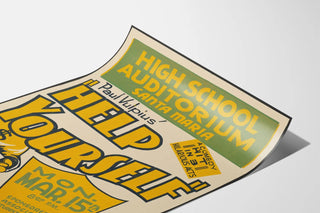 Vintage-Poster Help Yourself - Retro-Theater Wanddekoration