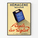 Vintage-Werbeplakat Hémagène Schneiderei - Retro-Wanddekoration