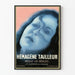 Vintage-Poster Hémagène Schneider, Illustration eines weiblichen Gesichts
