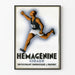 Vintage-Poster Hémagénine Giraud energischer Läufer