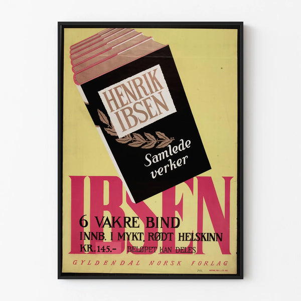 Vintage-Poster Sammlung Bücher Henrik Ibsen