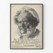 Vintage-Poster Henrik Ibsen Porträt und vollständiges Werk