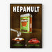 Vintage-Werbeplakat HépaMult Leberextrakt