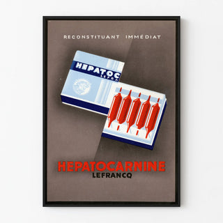 Vintage-Poster Hepatocarnine Lefrancq sofortige Wiederherstellung