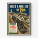 Vintage-Poster Mobilisierung der Bahnangestellten im Krieg
