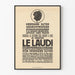 Vintage-Poster 'Le Laudi di San Francesco d'Assisi' - Klassische Wanddekoration
