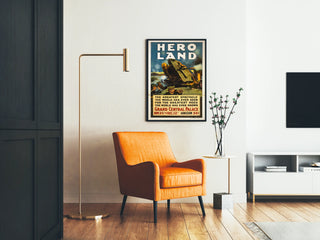 Vintage-Poster Hero Land - Historisches Kriegsspektakel
