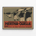 Vintage-Werbeplakat Hertha-Quelle Mineralwasser — gerahmtes Bild an der Wand