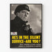 Vintage-Militärposter Britisches Silent Service