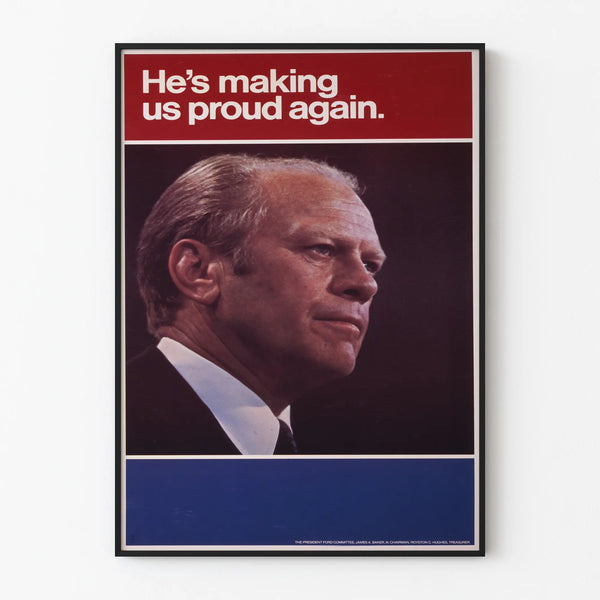 Vintage-Poster Porträt eines Führers mit inspirierendem Slogan