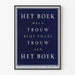 Vintage holländisches Wandposter zur Treue zum Buch
