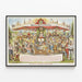 Vintage-Dekorationsposter des Spiels Mallemolenspel — gerahmtes Bild an der Wand