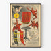 Vintage-Poster Hexentisch – Mystische und fantastische Wanddekoration