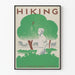 Vintage-Wandposter Wandern – Natur- und Wanderdekoration
