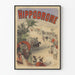 Vintage-Poster Hippodrom – Retro-Reiterei-Wanddekoration