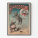 Vintage-Poster Hippodrom: Akrobatischer Esel und Zirkuskünstler