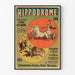 Vintage-Poster Hippodrom 1884 – Reiterdekoration für die Wand