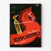 Vintage-Poster HIPPOHEMO Reines Blut mit rotem Pferd