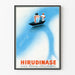 Vintage-Poster Hirudinase für eine gute Blutzirkulation