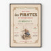 Vintage-Poster Geschichte der Piraten und Korsaren
