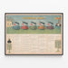 Historisches Wandposter von Kirchen und christlichen Konfessionen — gerahmtes Bild an der Wand