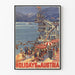 Vintage-Poster Ferien in Österreich Millstättersee
