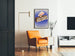 Vintage-Poster Ferien Zuhause - Retro-Wanddekoration Reise
