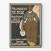 Vintage-Poster holländischer Tee-Stube Wanddekoration im Retro-Stil