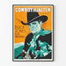 Vintage-Westen-Poster Cowboyhjälten Hollywood Round-up
