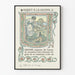 Vintage Dekorationsposter Riquet à la Houppe mit gerahmter Illustration
