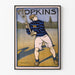 Vintage-Poster Hopkins Lacrosse-Spieler 1905