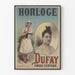 Vintage-Poster Uhr Dufay Komisch Exzentrisch
