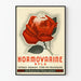 Vintage-Poster Hormovarine Byla – Retro-Wanddekoration mit roter Rose