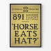 Vintage-Poster Theater "Horse Eats Hat?" 891 Maxine Elliott Theatre
