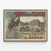 Vintage-Poster Hôtel de la Cloche Dijon Wanddekoration — gerahmtes Bild an der Wand