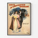 Vintage-Poster Eine zufriedene Frau - Retro-Wanddekoration