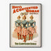 Vintage-Poster Hoyt's A Contented Woman – Retro-patriotische Wanddekoration