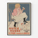 Vintage-Poster Öl Russisch H. Piron Brüssel Wanddekoration